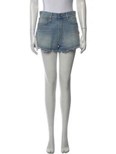 Pre-owned R13 Mini Shorts In Blue