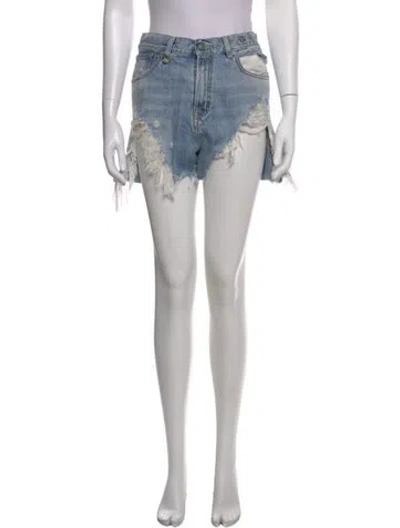 Pre-owned R13 Mini Shorts In Blue