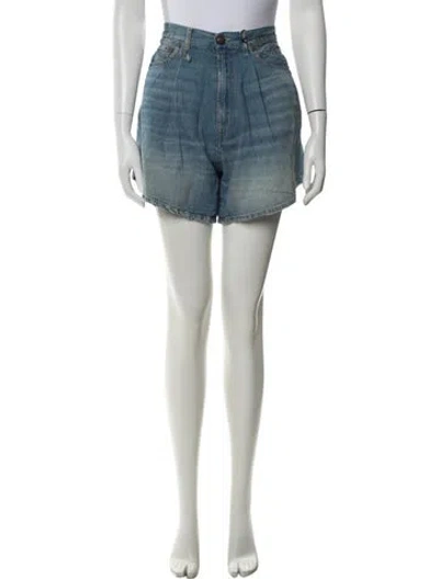 Pre-owned R13 Mini Shorts In Blue