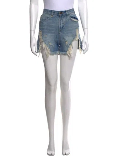 Pre-owned R13 Mini Shorts In Blue