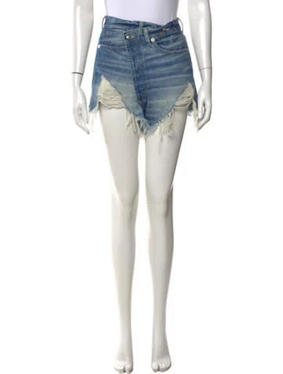 Pre-owned R13 Mini Shorts In Blue
