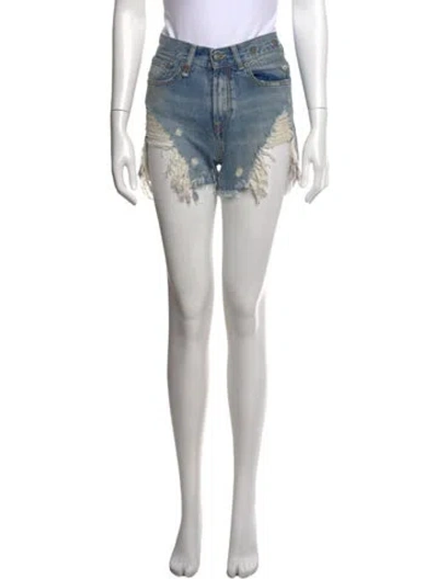 Pre-owned R13 Mini Shorts In Blue