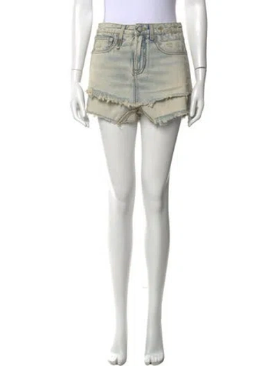 Pre-owned R13 Mini Shorts In Blue