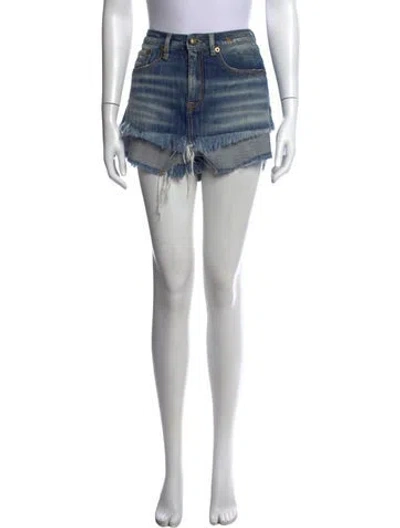 Pre-owned R13 Mini Shorts In Blue