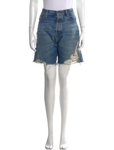 Pre-owned R13 Mini Shorts In Blue