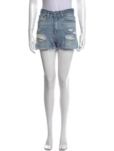 Pre-owned R13 Mini Shorts In Blue