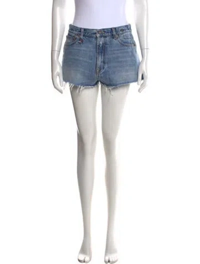 Pre-owned R13 Mini Shorts In Blue