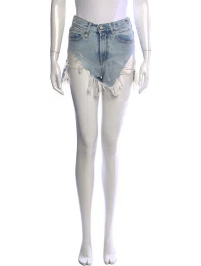 Pre-owned R13 Mini Shorts In Blue
