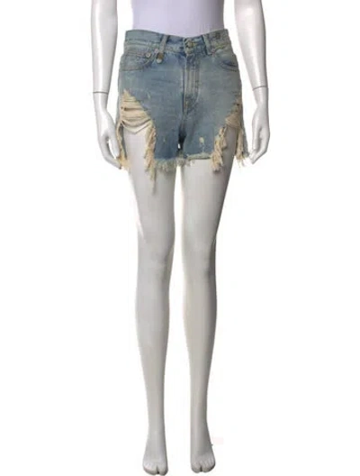 Pre-owned R13 Mini Shorts In Blue