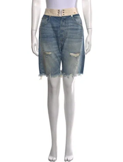 Pre-owned R13 Mini Shorts In Blue