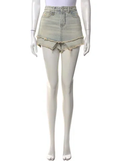 Pre-owned R13 Mini Shorts In Blue