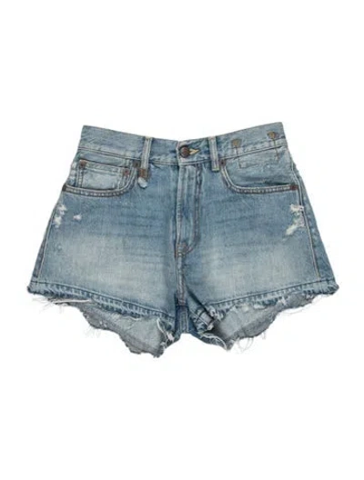Pre-owned R13 Mini Shorts In Blue