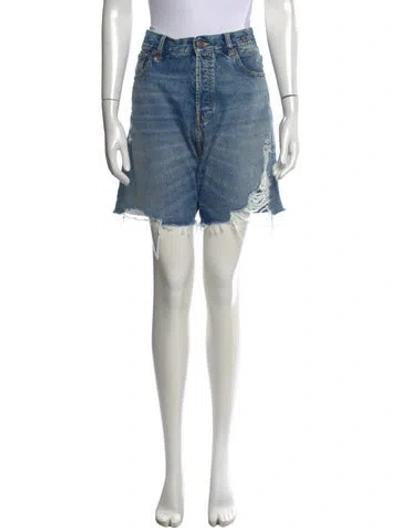 Pre-owned R13 Mini Shorts In Blue