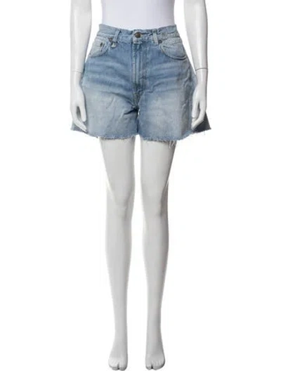Pre-owned R13 Mini Shorts In Blue/white