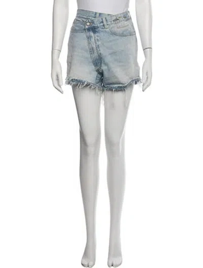 Pre-owned R13 Mini Shorts In Blue/white