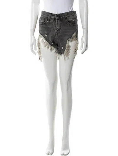 Pre-owned R13 Mini Shorts In Gray