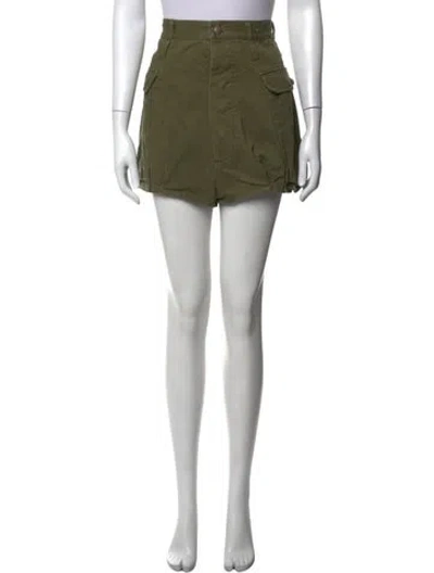Pre-owned R13 Mini Shorts In Green