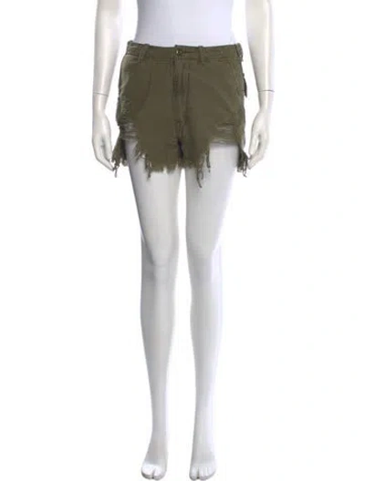 Pre-owned R13 Mini Shorts In Green