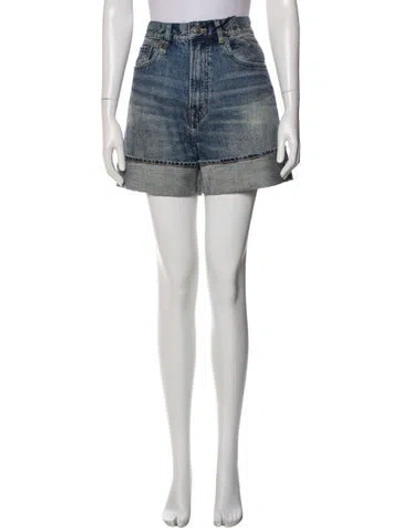 Pre-owned R13 Mini Shorts W/ Tags In Blue