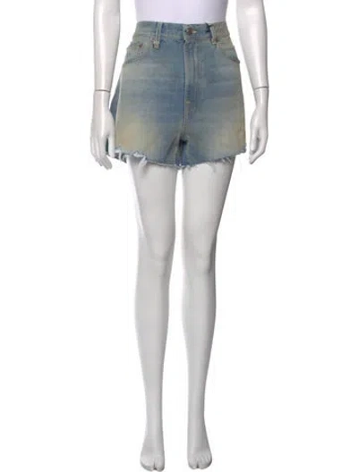 Pre-owned R13 Mini Shorts W/ Tags In Blue