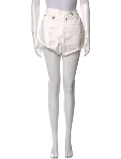 Pre-owned R13 Mini Shorts In White