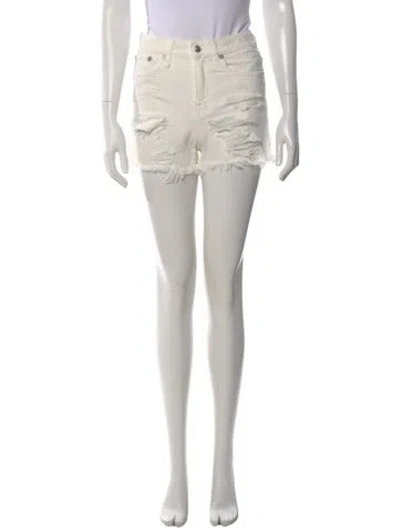 Pre-owned R13 Mini Shorts In White