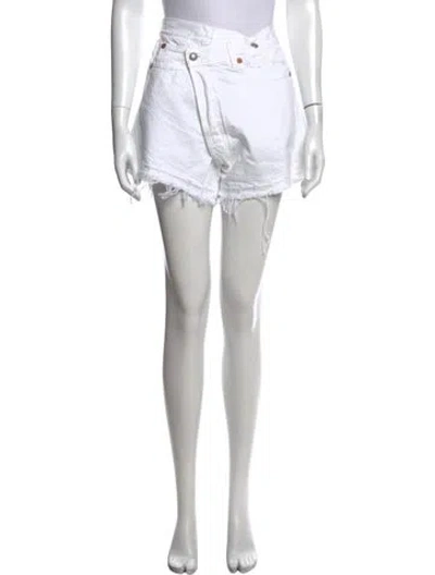 Pre-owned R13 Mini Shorts In White