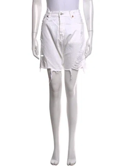 Pre-owned R13 Mini Shorts In White