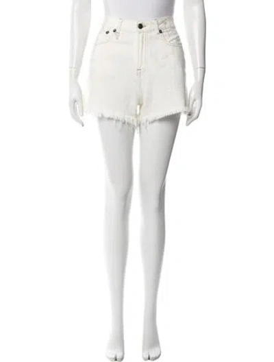 Pre-owned R13 Mini Shorts In White