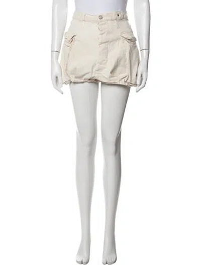 Pre-owned R13 Mini Shorts In White