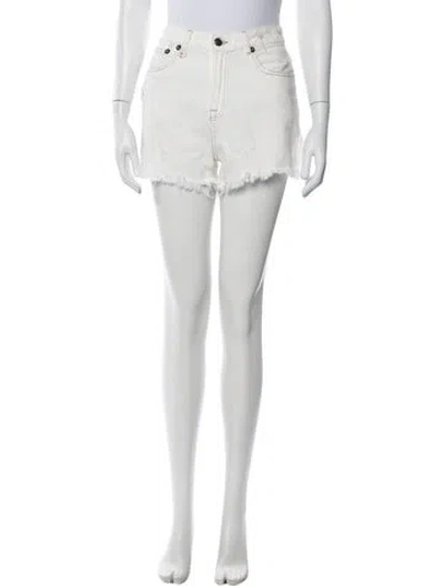 Pre-owned R13 Mini Shorts In White