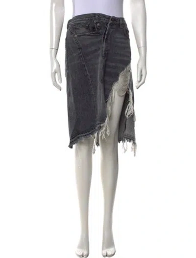 Pre-owned R13 Mini Skirt In Black