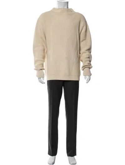 Pre-owned R13 Mock Neck Long Sleeve Pullover In Neutrals