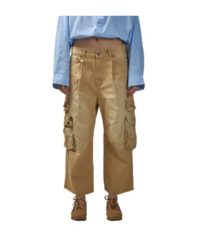 R13 Multi-pocket Overalls In Brown
