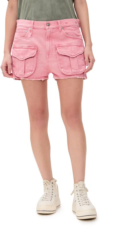 R13 MULTI POCKET SHORTS CORAL STRETCH