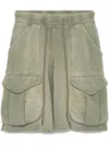 R13 Multi-pocket Sweatshorts In Green