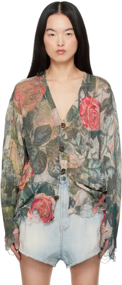 R13 MULTICOLOR BOYFRIEND CARDIGAN