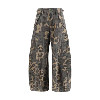 R13 Multicolor Cotton Cargo Shorts In Gray