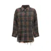 R13 Multicolor Cotton Pattern Shirt In Multi