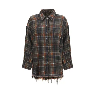 R13 Multicolor Cotton Pattern Shirt