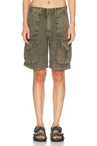 R13 Multipocket Relaxed Short In Olive