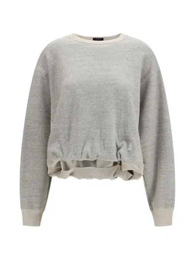 R13 New York Balloon Logo-print Sweatshirt In Gray