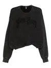 R13 New York Sweatshirt In Black