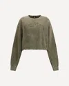 R13 New York Balloon Crewneck In Green