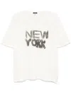 R13 New York T-shirt In White