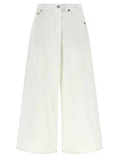 R13 Nico Wrap Jeans In White