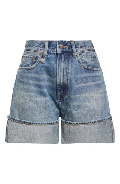 R13 R13 NINA CUFFED DENIM SHORTS
