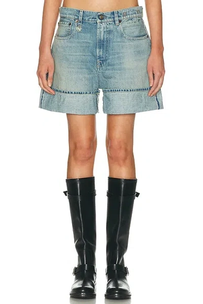 R13 Nina Short In Blue