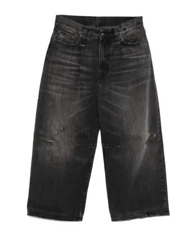 R13 CROPPED WIDE-LEG JEANS