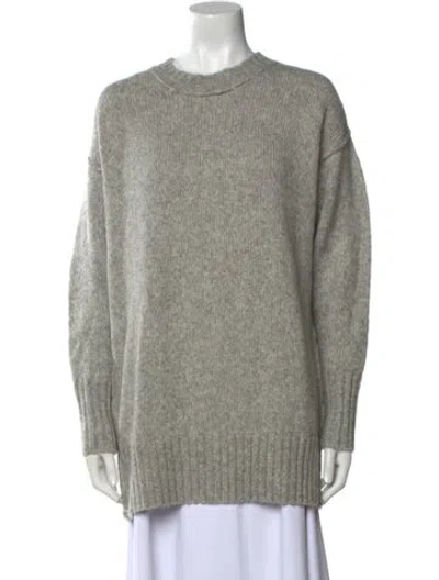 Pre-owned R13 Nylon Crew Neck Sweater In Gray